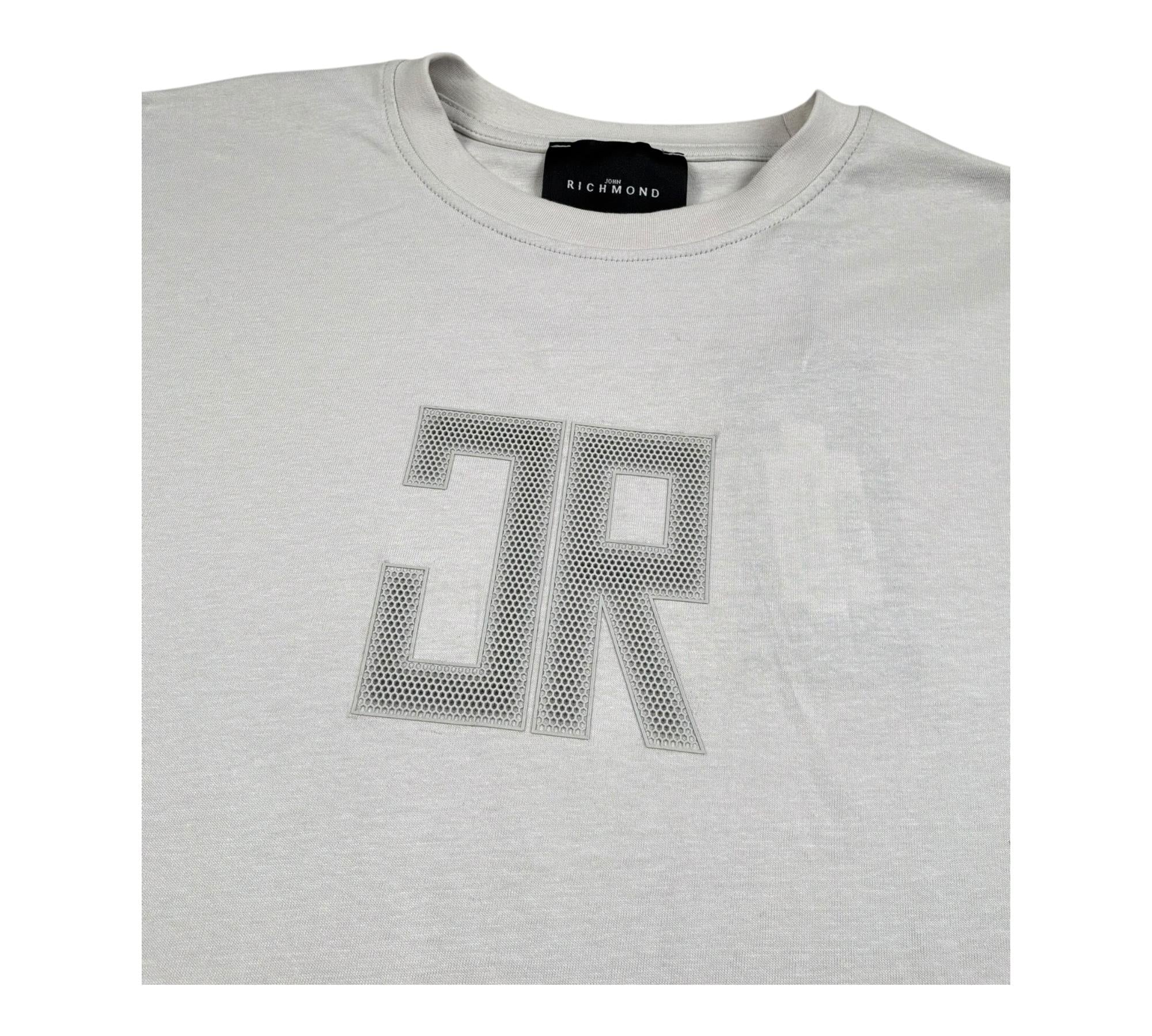 John Richmond T-Shirt Girocollo Tinta Unita con Stampa per Bambino RBP26006TS GRIGIO JOHN RICHMOND 
