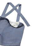 Mayoral Completo 2 Pezzi Camicia-Bermuda con Bretelle Bianco/Blu per Neonato 1250 BIANCO/BLU MAYORAL 