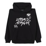 EMPORIO ARMANI felpa con cappuccio tinta unita con stampa Nero per Bambino EB000019 NERO EMPORIO ARMANI 