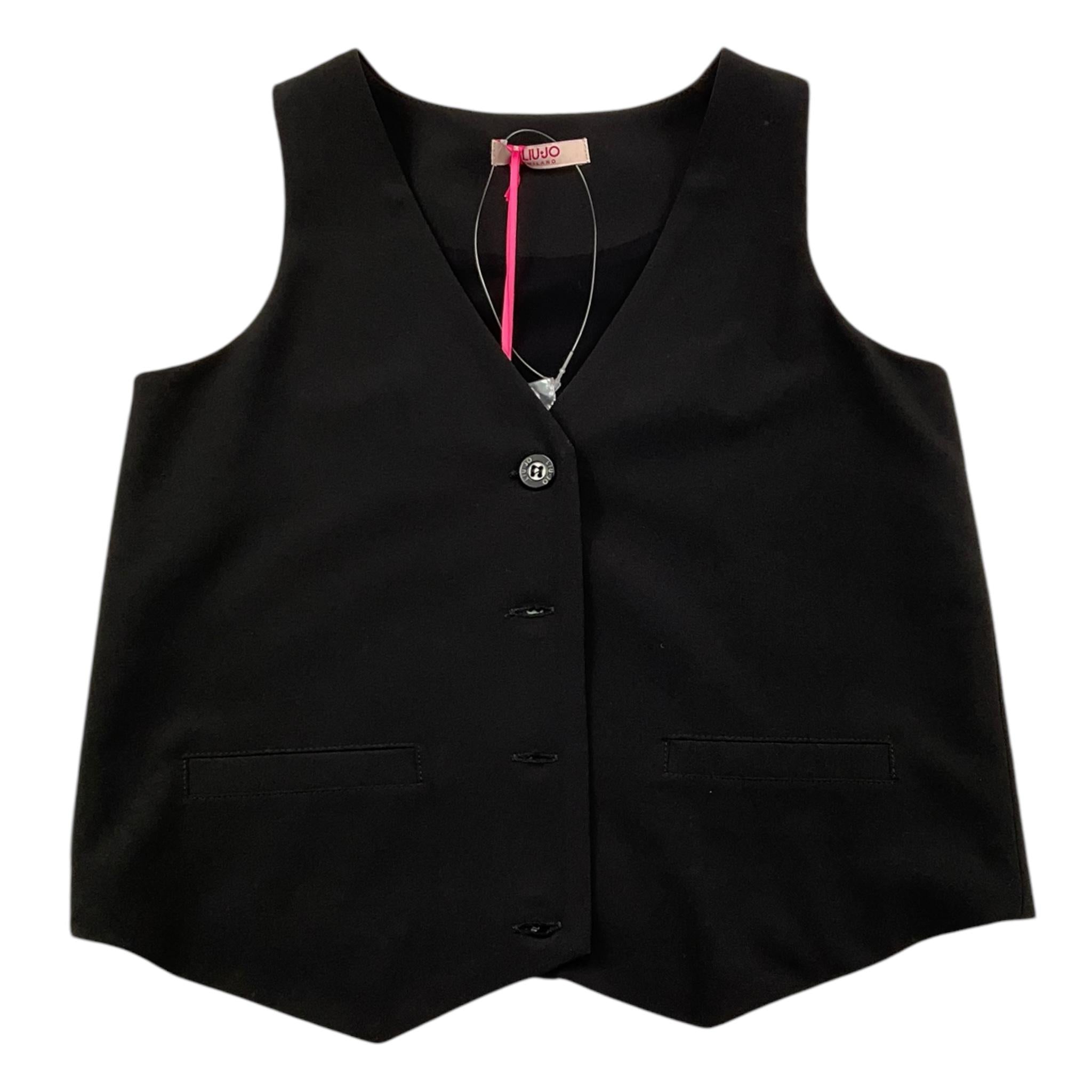 LIU JO gilet tinta unita Nero per Bambina GF4144 NERO LIU JO 