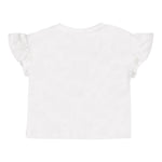 Moschino T-Shirt Girocollo Tinta Unita con Stampa Orso per Neonata MDM03 BIANCO MOSCHINO 
