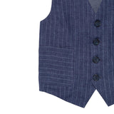 Fay Gilet Tinta Unita con Fantasia A Righe per Neonato FW2Q12N BLU FAY 