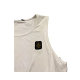 Refrigiwear Top Tinta Unita con Elastico Logato per Bambina 341YRFJS25 BIANCO REFRIGIWEAR 