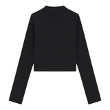 GUESS shirt tinta unita girocollo con logo Nero per Bambina J4YI49KBZP4X NERO GUESS 