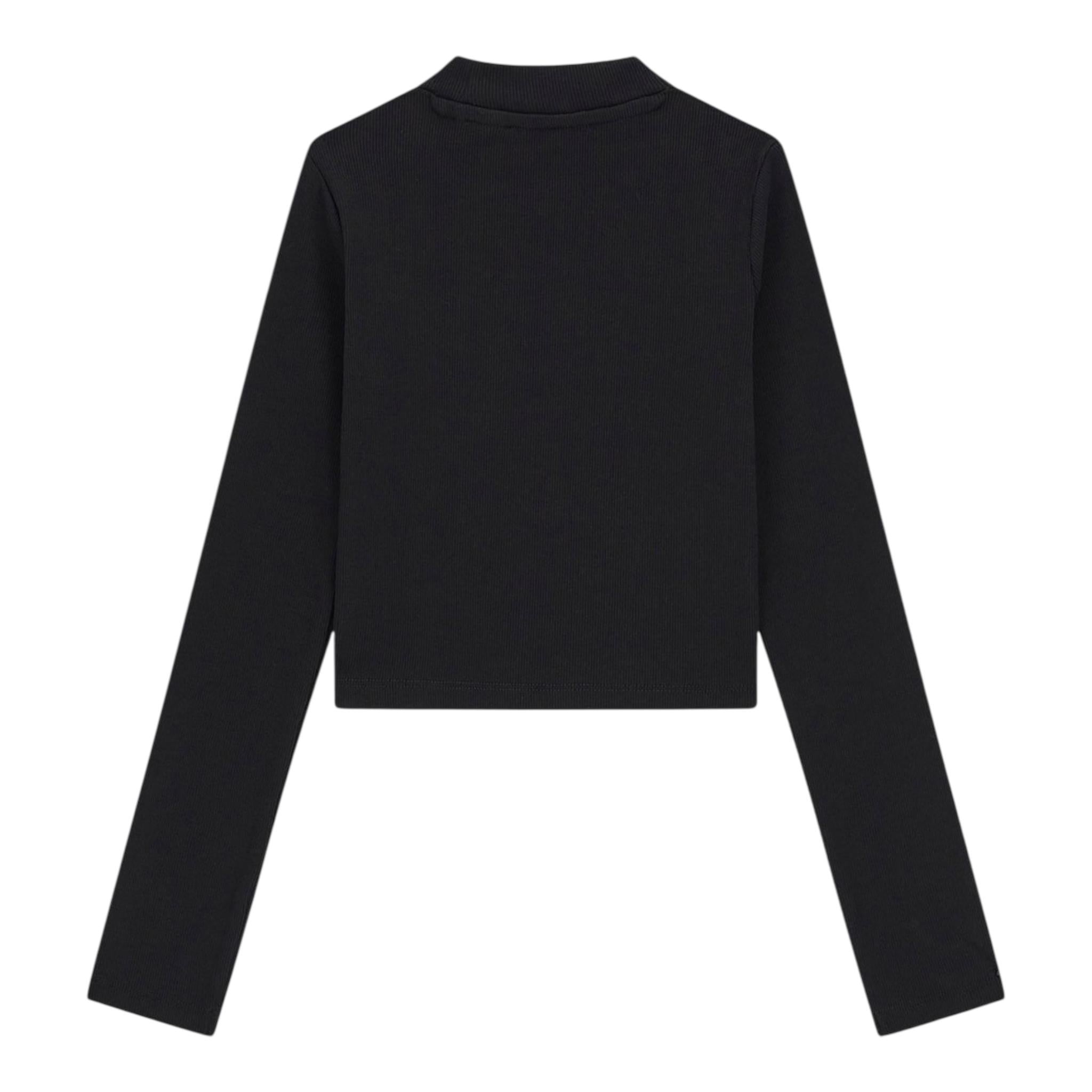 GUESS shirt tinta unita girocollo con logo Nero per Bambina J4YI49KBZP4X NERO GUESS 