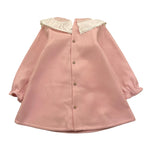 BABIDU abito tinta unita con colletto in contrasto Rosa per Bambina 92770J ROSA BABIDU 