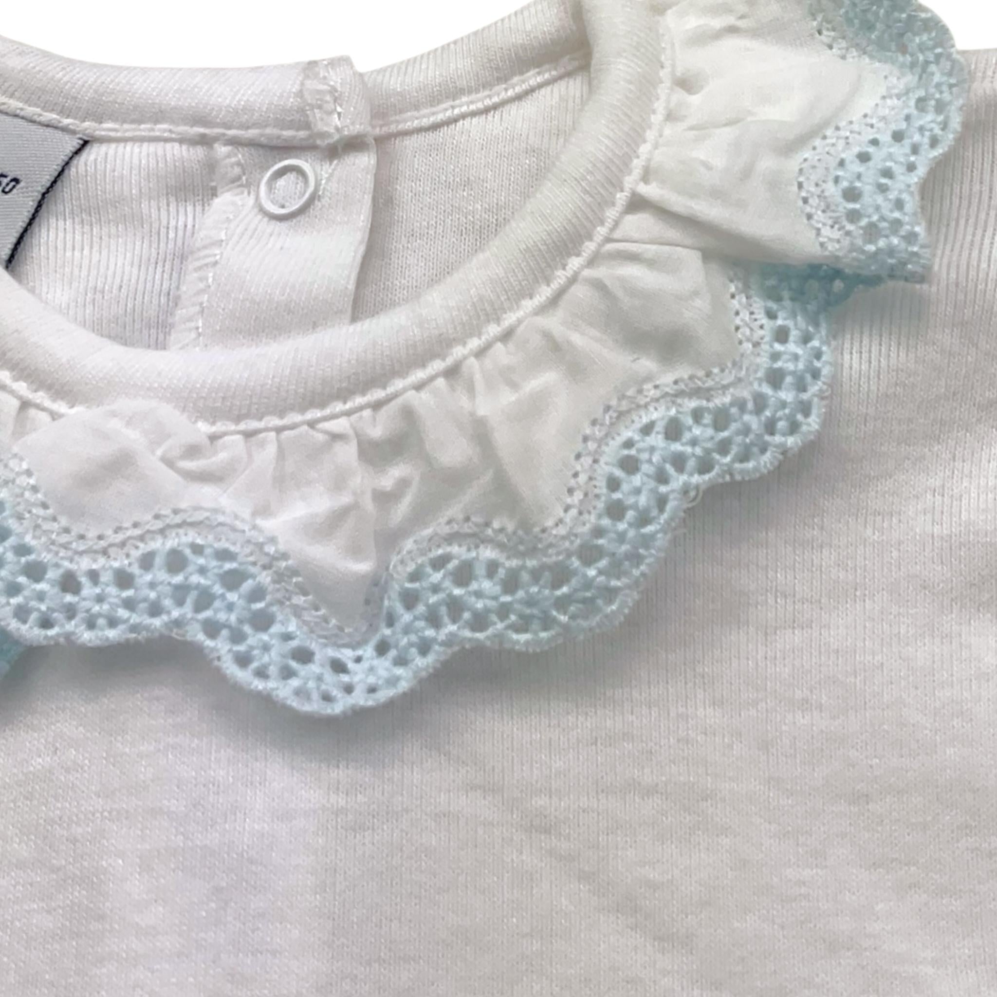 BABIDU body tinta unita con colletto ricamato Bianco per Neonata BD BIANCO BABIDU 
