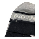 DOLCE & GABBANA cappello bicolore con logo Grigio per Neonato LNBH17 GRIGIO DOLCE & GABBANA 