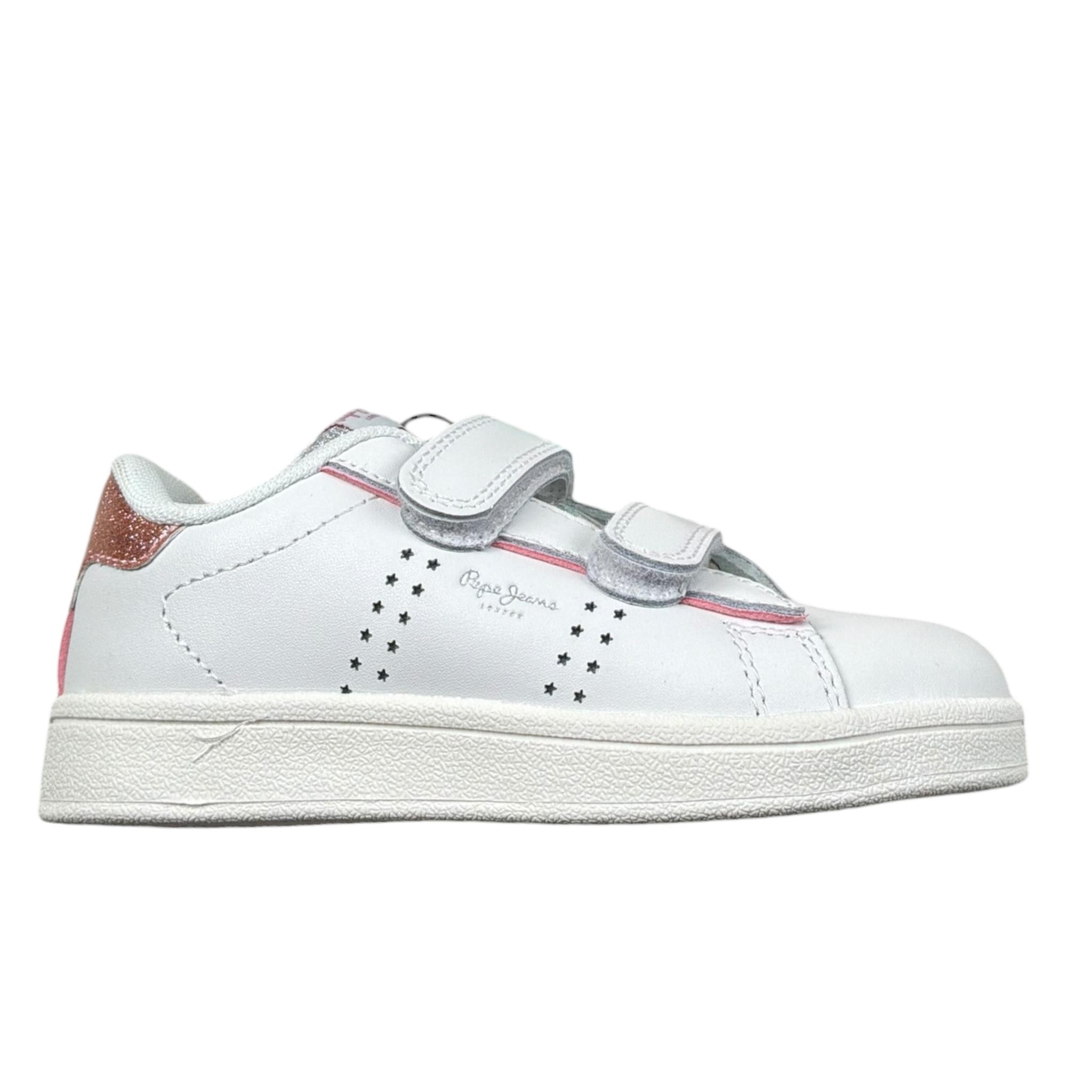 Pepe Feamo Sneakers Tinta Unita con Strappi per Bambina PGS30601 BIANCO PEPE FEAMO 