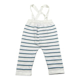 Maglifici di Verona Salopette Tinta Unita con Fantasia per Neonato 645352 BIANCO MAGLIFICI DI VERONA 