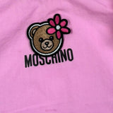 Moschino Abito Mezza Manica Tinta Unita con Stampa per Neonata MDV0D6 ROSA MOSCHINO 