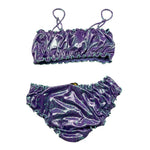 F**K Costume 2 Pezzi Tinta Unita Fascia-Slip per Bambina FK2193299 VIOLA F**K 