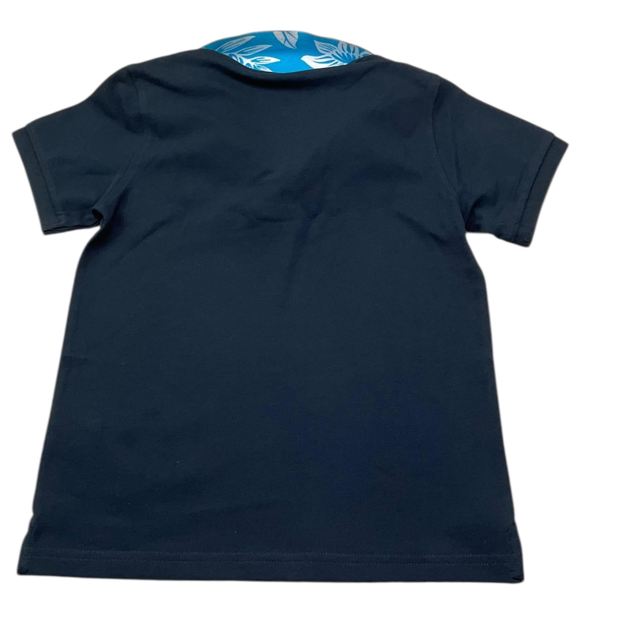 Sun68 Polo Mezza Manica Tinta Unita con Logo per Bambino A35315 BLU SUN68 