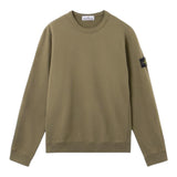 Stone Island Felpa Chiusa Girocollo Tinta Unita per Bambino K1S1661100011 VERDE STONE ISLAND 