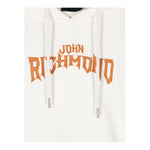 JOHN RICHMOND felpa con cappuccio tinta unita con stampa in contrasto Bianco per Bambino RBA24057FEX BIANCO JOHN RICHMOND 