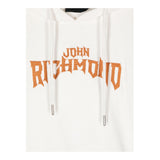 JOHN RICHMOND felpa con cappuccio tinta unita con stampa in contrasto Bianco per Bambino RBA24057FEX BIANCO JOHN RICHMOND 