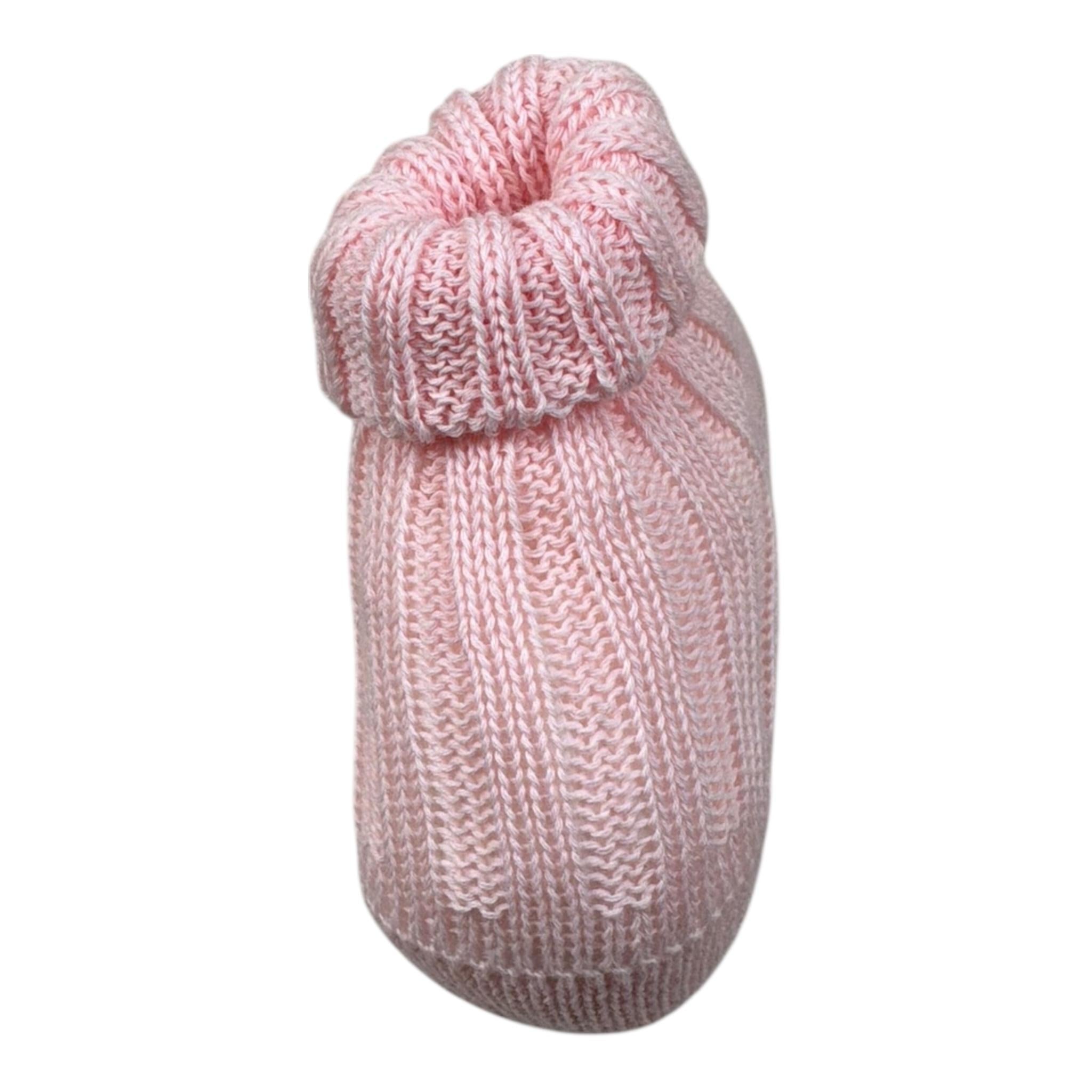 Scaldacuore Babbucce Tinta Unita per Neonata DHEUHEI ROSA SCALDACUORE 