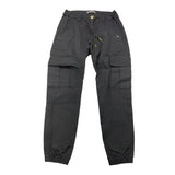 Yes Zee Pantalone Modello Cargo Tinta Unita Con Elastico In Vita Nero Per Bambina