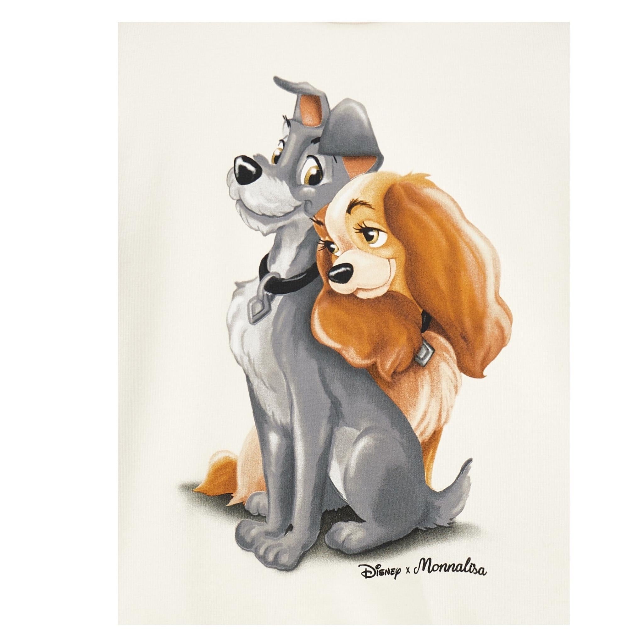 MONNALISA abito manica lunga tinta unita con stampa in contrasto Panna per Bambina 11D906X PANNA MONNALISA 