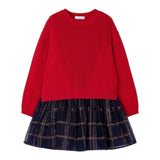 MAYORAL set abito maglia-abito bicolore  Rosso/blu  per Bambina 4912 ROSSO/BLU MAYORAL 