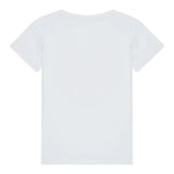 Guess T-Shirt Tinta Unita con Stampa per Bambina A5RI00K6YW4J BIANCO GUESS 