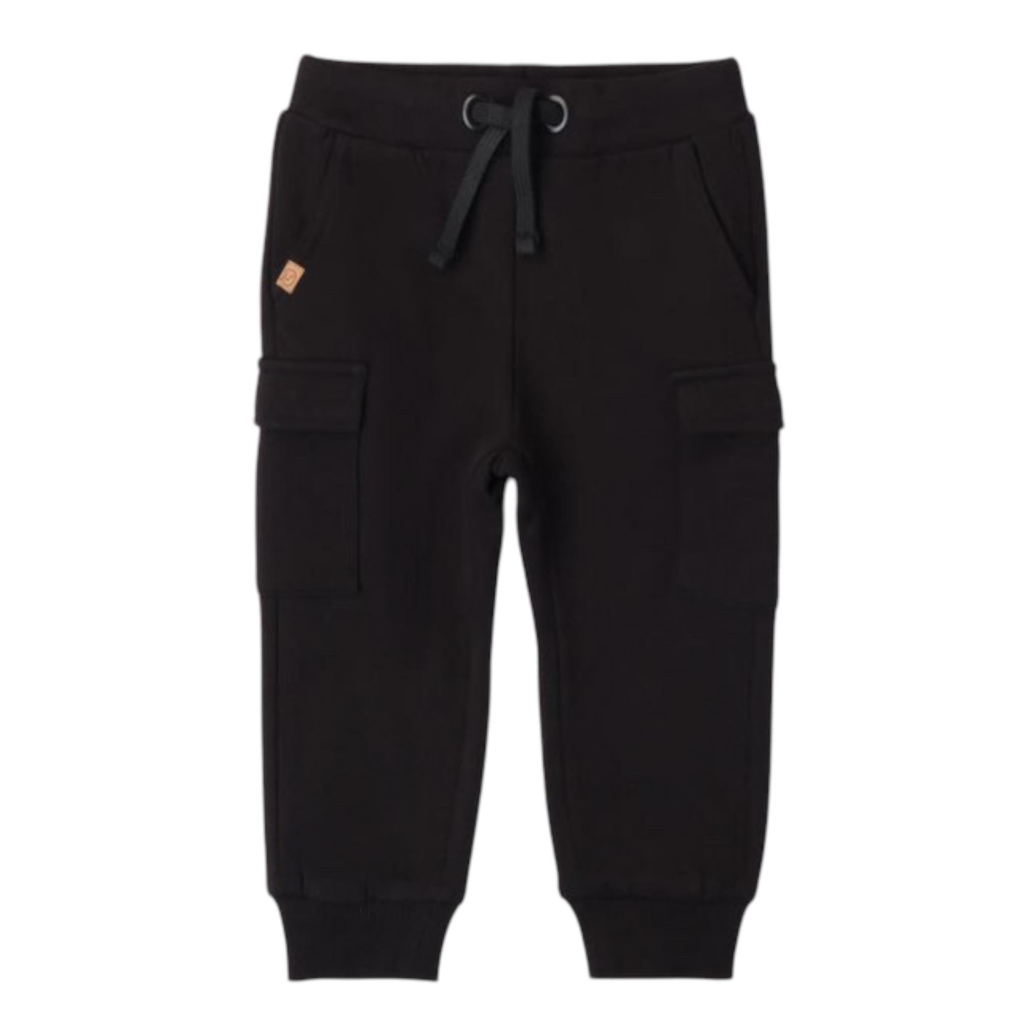 SARABANDA pantalone modello tuta tinta unita con elastico in vita Nero per Bambino A046J NERO SARABANDA 