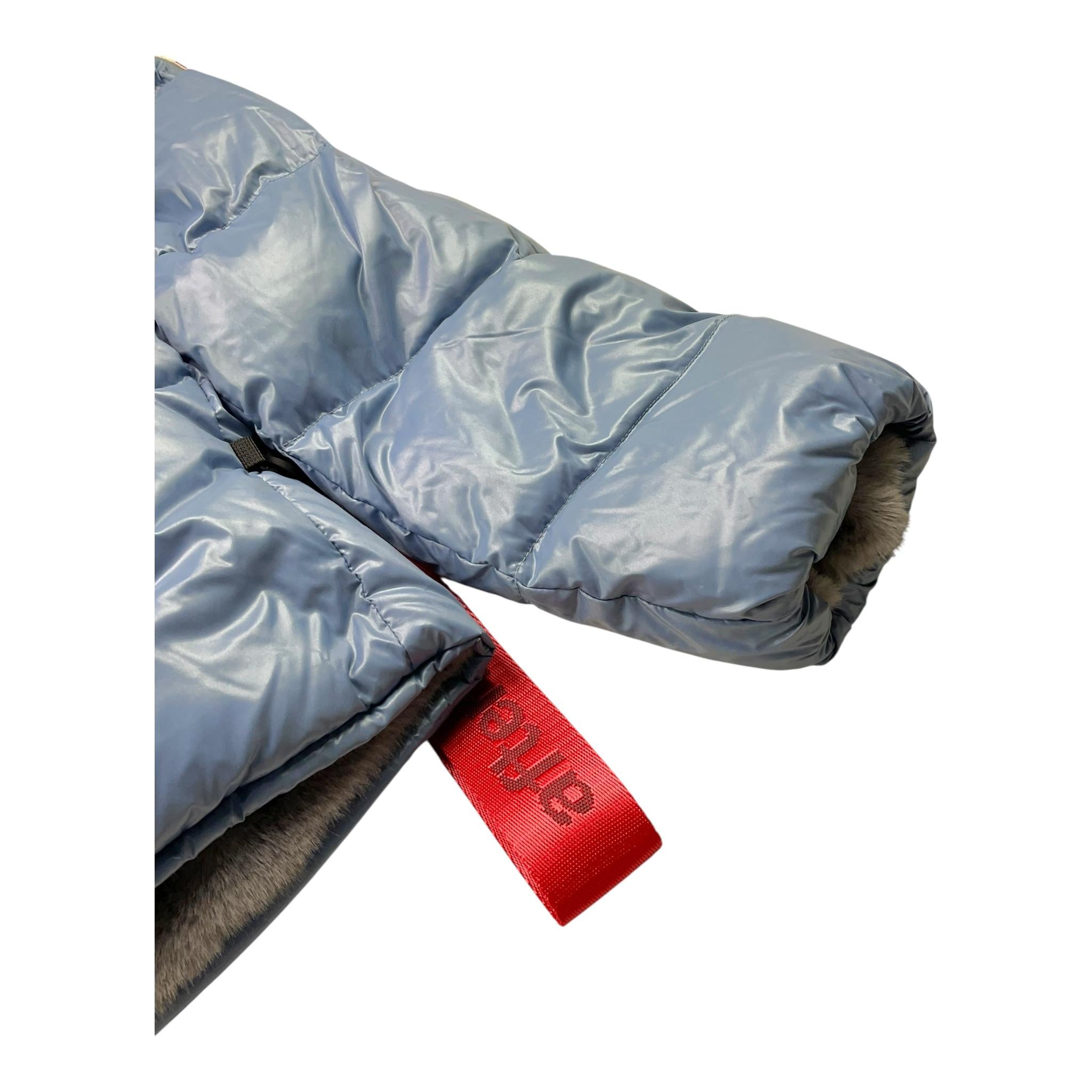 AFTER LABEL giubbino bicolore con cappuccio reversibile Grigio/azzurro per Bambina 3441O00003 GRIGIO/AZZURRO AFTER LABEL 