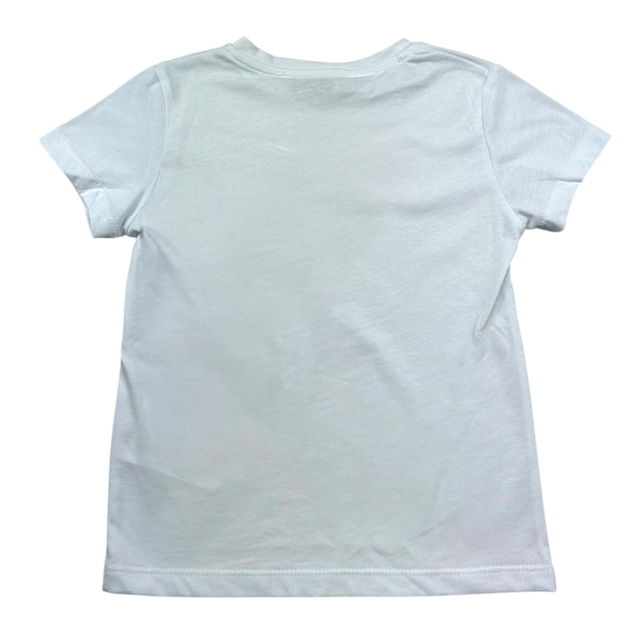 Manuel Ritz T-Shirt Girocollo Tinta Unita con Logo per Bambino MR3120 BIANCO MANUEL RITZ 