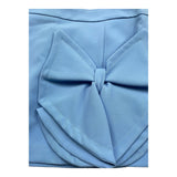 Petit Posh Gonna Tinta Unita con Fiocco per Bambina GFBS25018GO AZZURRO PETIT POSH 