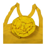Mariuccia Top Bretelline Tinta Unita con Applicazione per Bambina MMBT382 GIALLO MARIUCCIA 