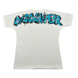 Disclaimer T-Shirt Girocollo Tinta Unita con Stampa per Bambino 25EDK58407 BIANCO DISCLAIMER 