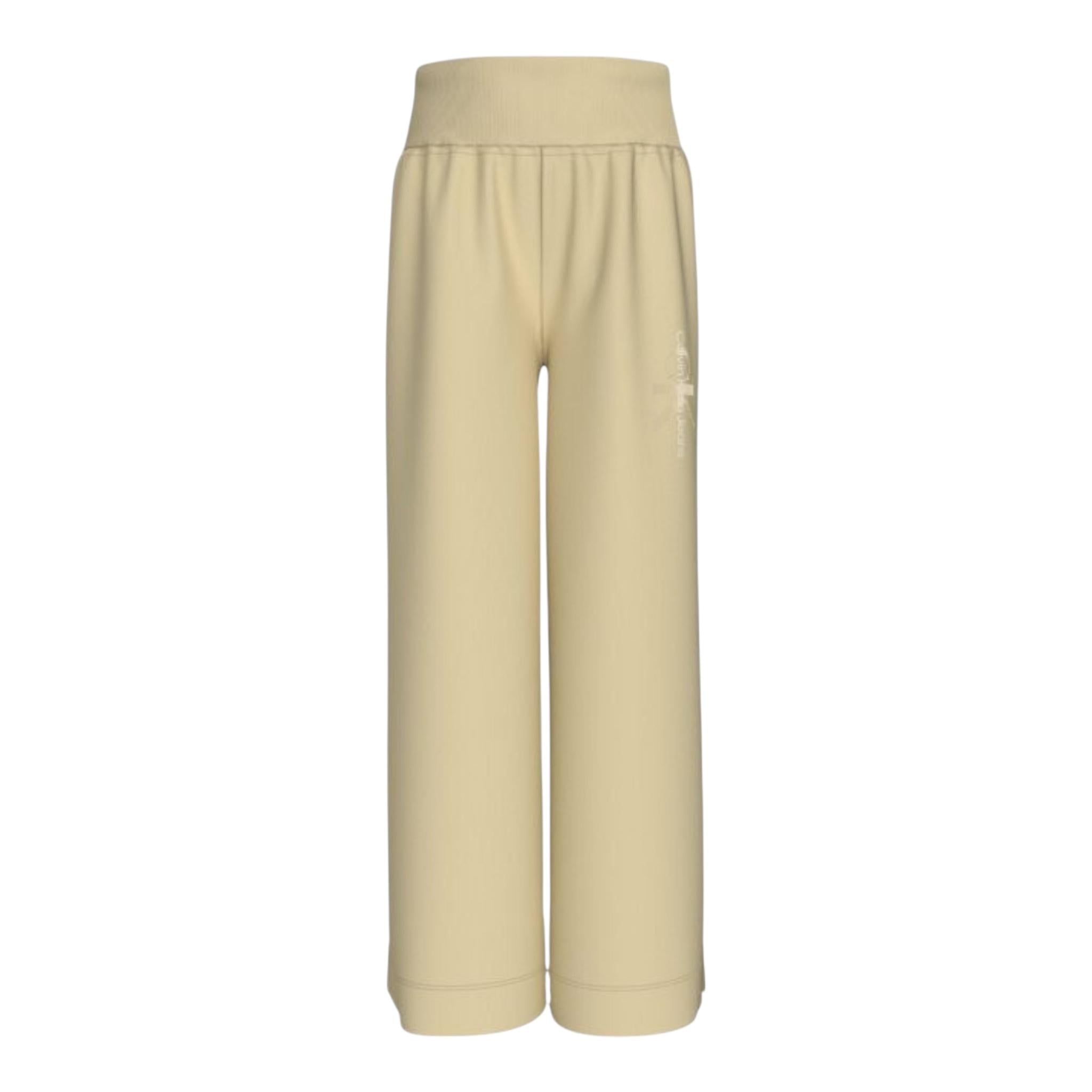 CALVIN KLEIN pantalone tinta unita con elastico in vita Beige per Bambina IG0IG02515 BEIGE CALVIN KLEIN 