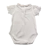 Chicco Body Tinta Unita Con Colletto Mezza Manica Bianco Per Neonata