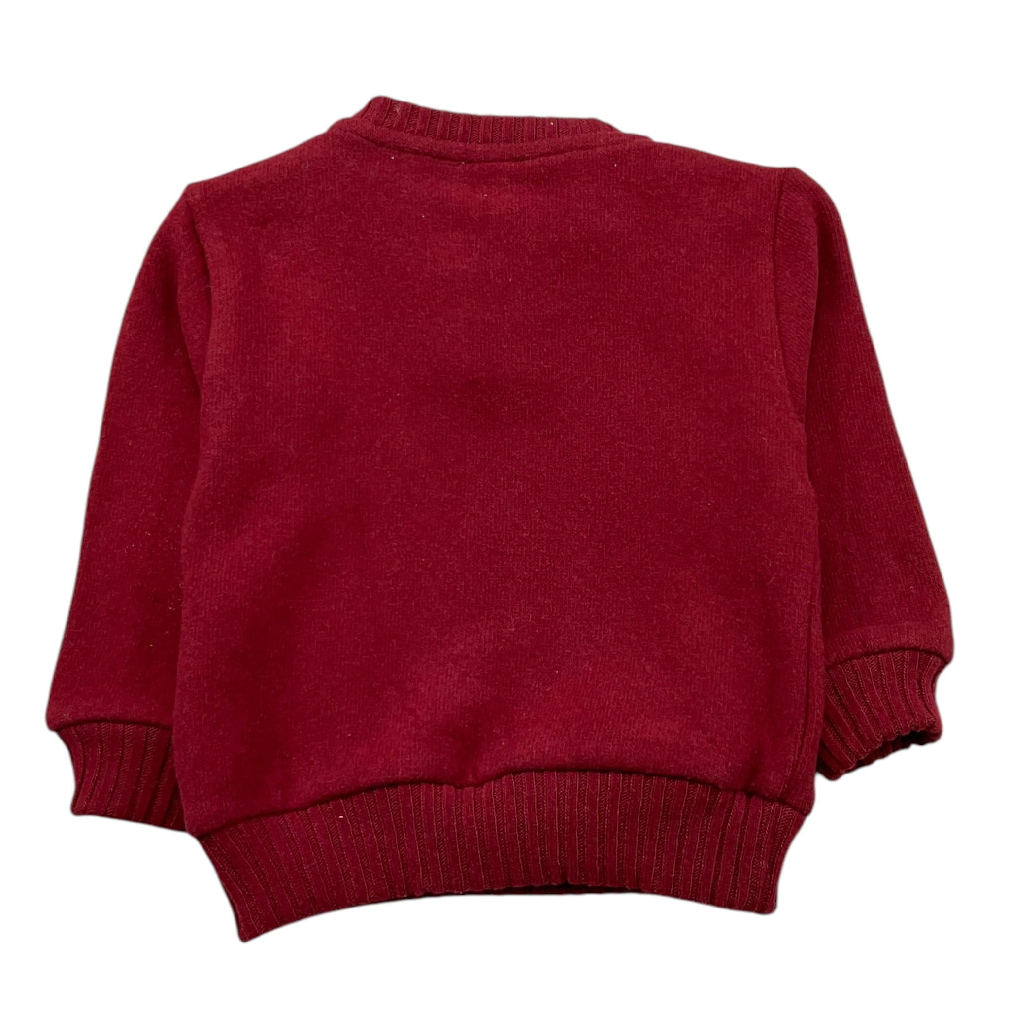 LE BEBE' maglia girocollo tinta unita con stampa in contrasto Rosso per Neonato LBB5249 ROSSO LE BEBE' 