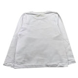 DANIELE ALESSANDRINI shirt girocollo tinta unita con stampa Bianco per Bambino 1291M00072XX BIANCO DANIELE ALESSANDRINI 
