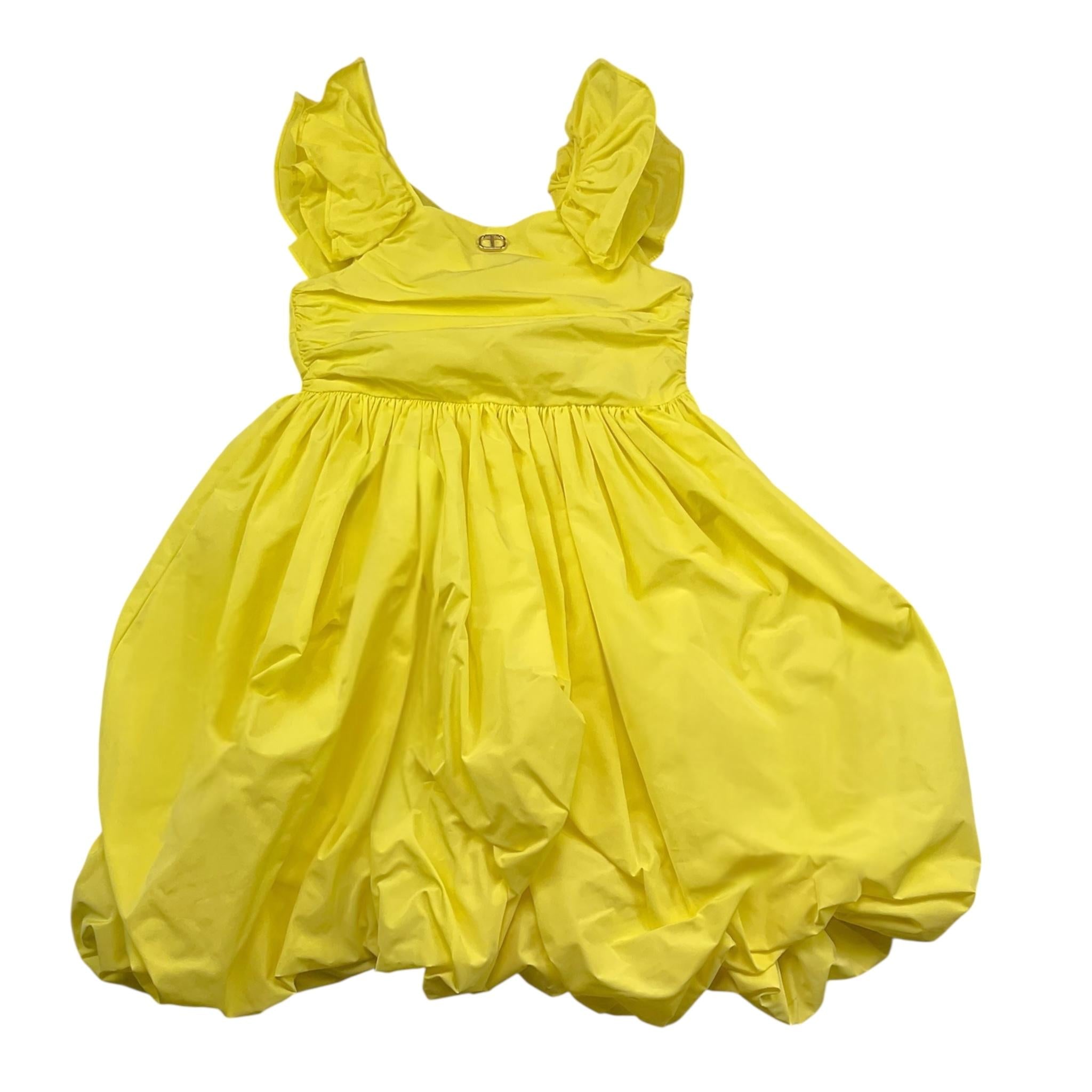 Twinset Abito Giromanica Tinta Unita per Neonata 231GJ2Q52N GIALLO TWINSET 