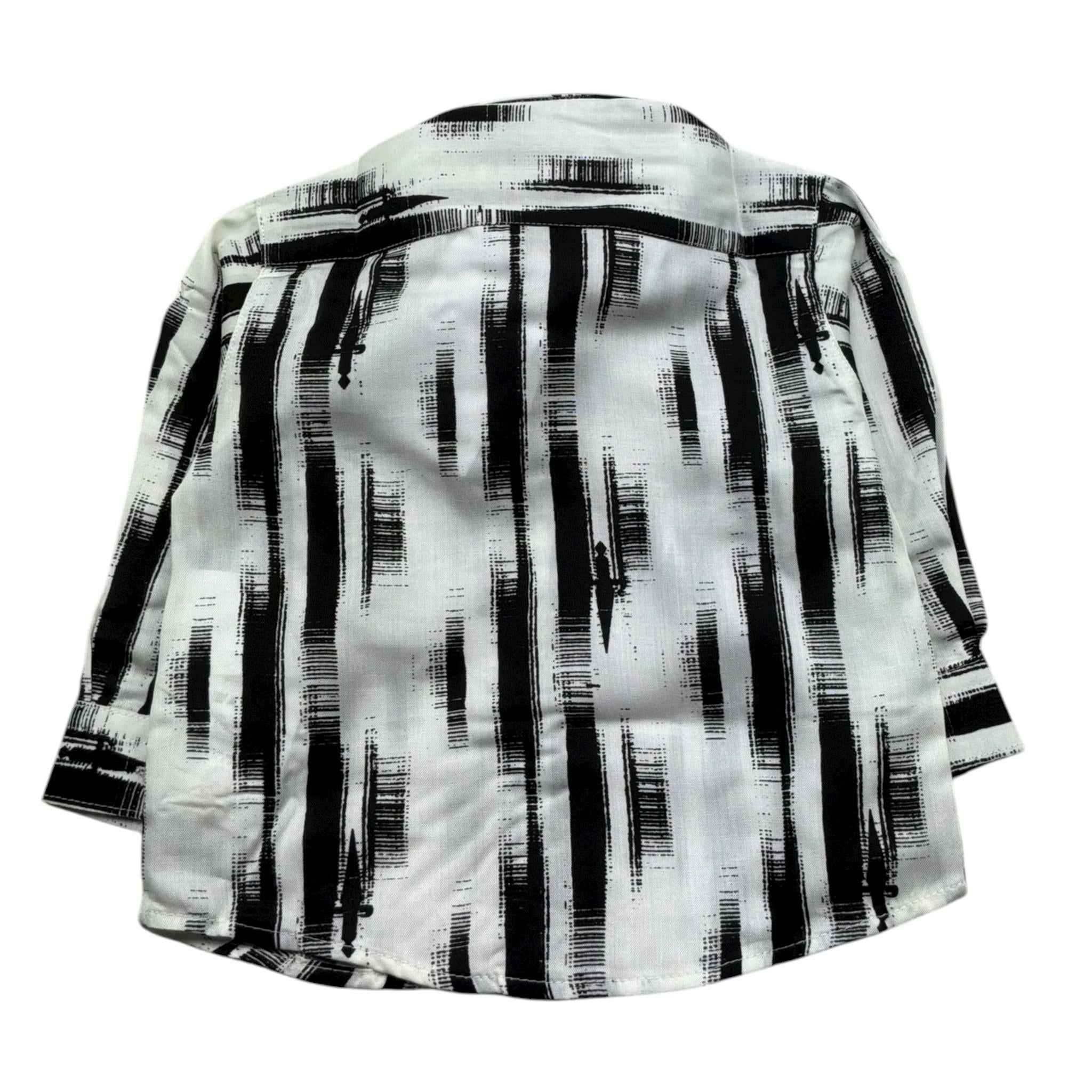 Cesare Paciotti Camicia Manica Lunga Bicolore per Neonato CMP5163BX PANNA CESARE PACIOTTI 