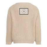 Dou Dou Maglia Tinta Unita con Logo Retro per Bambina DW9P10 BEIGE DOU DOU 