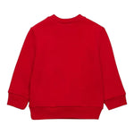 Dsquared2 Felpa Girocollo Tinta Unita con Stampa per Neonato DQ2860X ROSSO DSQUARED2 