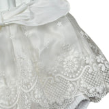 Barcellino Completo 2 Pezzi Camicia-Salopette per Neonata 120721 BIANCO BARCELLINO 