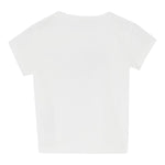 Liu Jo T-Shirt Girocollo Tinta Unita con Brillantini per Bambina KA5021XXJ BIANCO LIU JO 