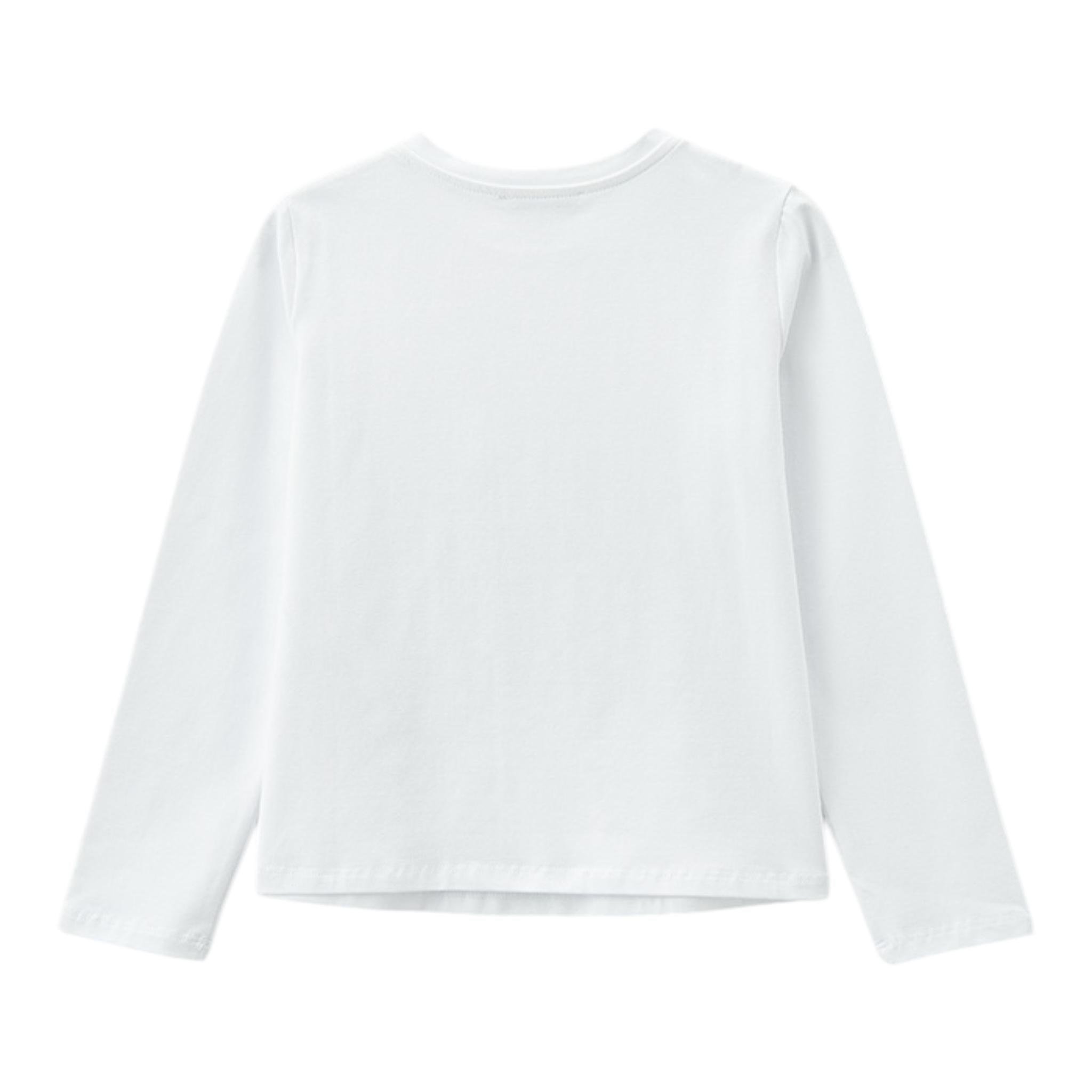 TWINSET shirt girocollo tinta unita con logo Bianco per Bambina 242GJ2430 BIANCO TWINSET 