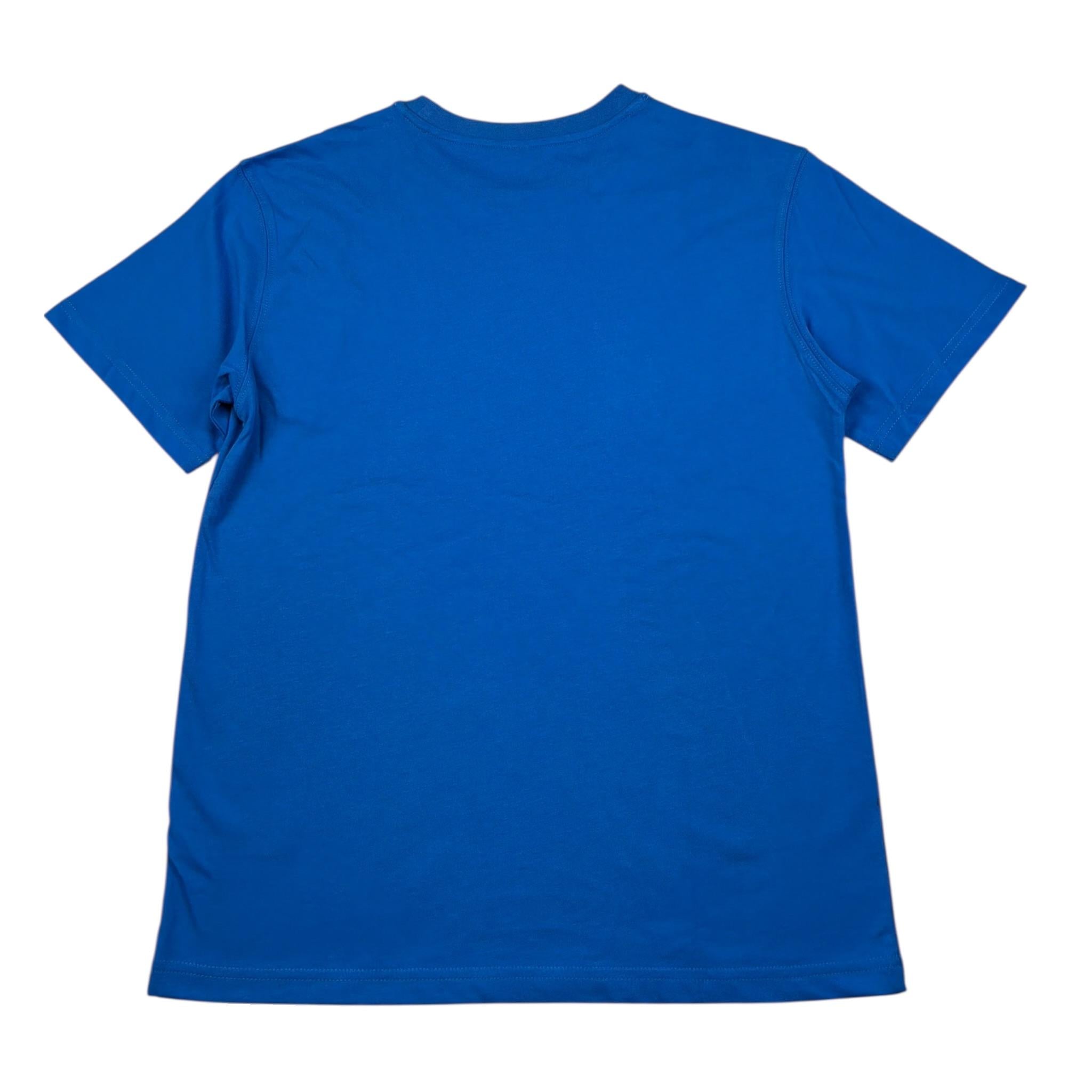 Refrigiwear T-Shirt Girocollo Tinta Unita con Stampa per Bambino 157TRMJS25X COBALTO REFRIGIWEAR 