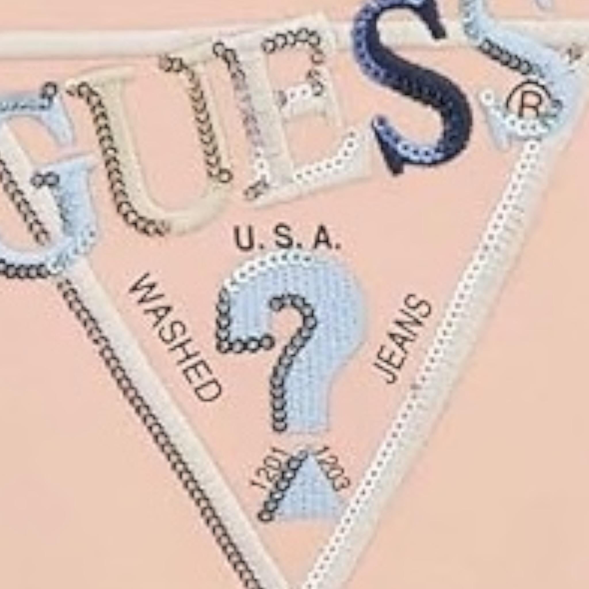 Guess T-Shirt Tinta Unita con Stampa E Paillettes per Bambina K5RI16K6YW4X ROSA GUESS 