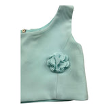 Petit Posh Top Giromanica Tinta Unita per Bambina GFBS25070TP VERDE ACQUA PETIT POSH 