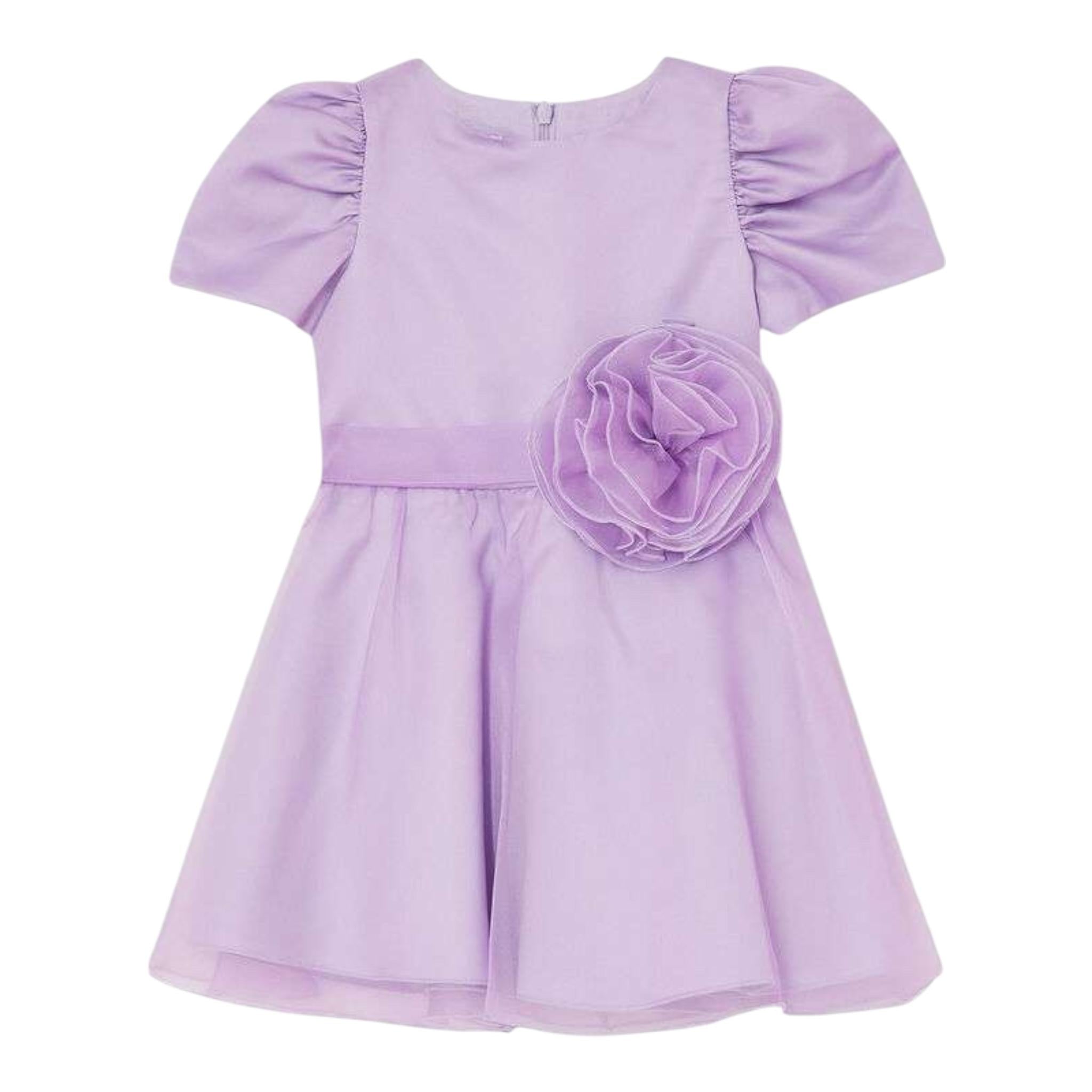 Liu Jo Abito Giromanica Tinta Unita per Bambina KA5117 LILLA LIU JO 