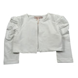 Please Giacca Tinta Unita per Bambina LG02042G49 PANNA PLEASE 