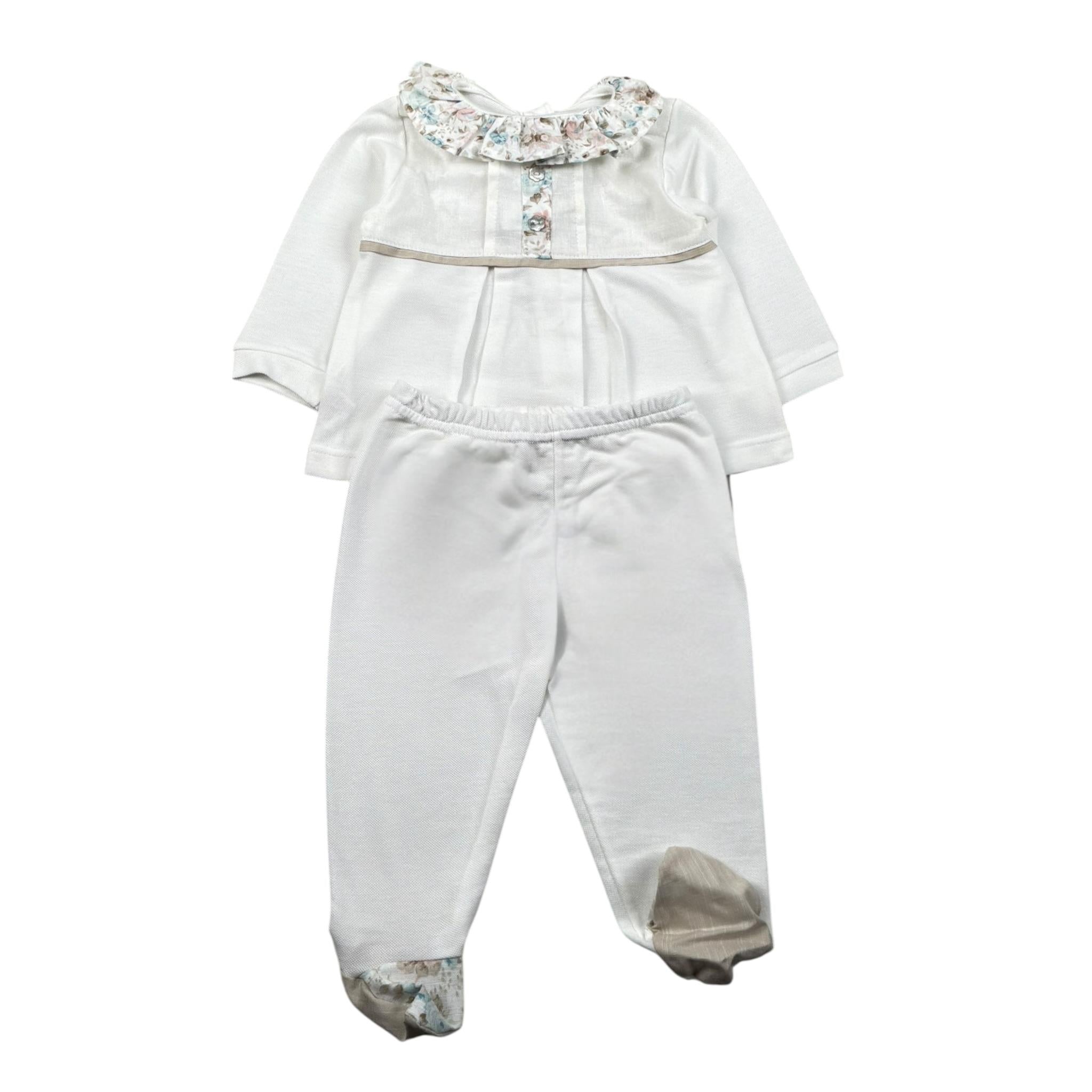 Babyvip Completo 2 Pezzi Shirt-Ghettina per Neonata T3822 BIANCO BABYVIP 