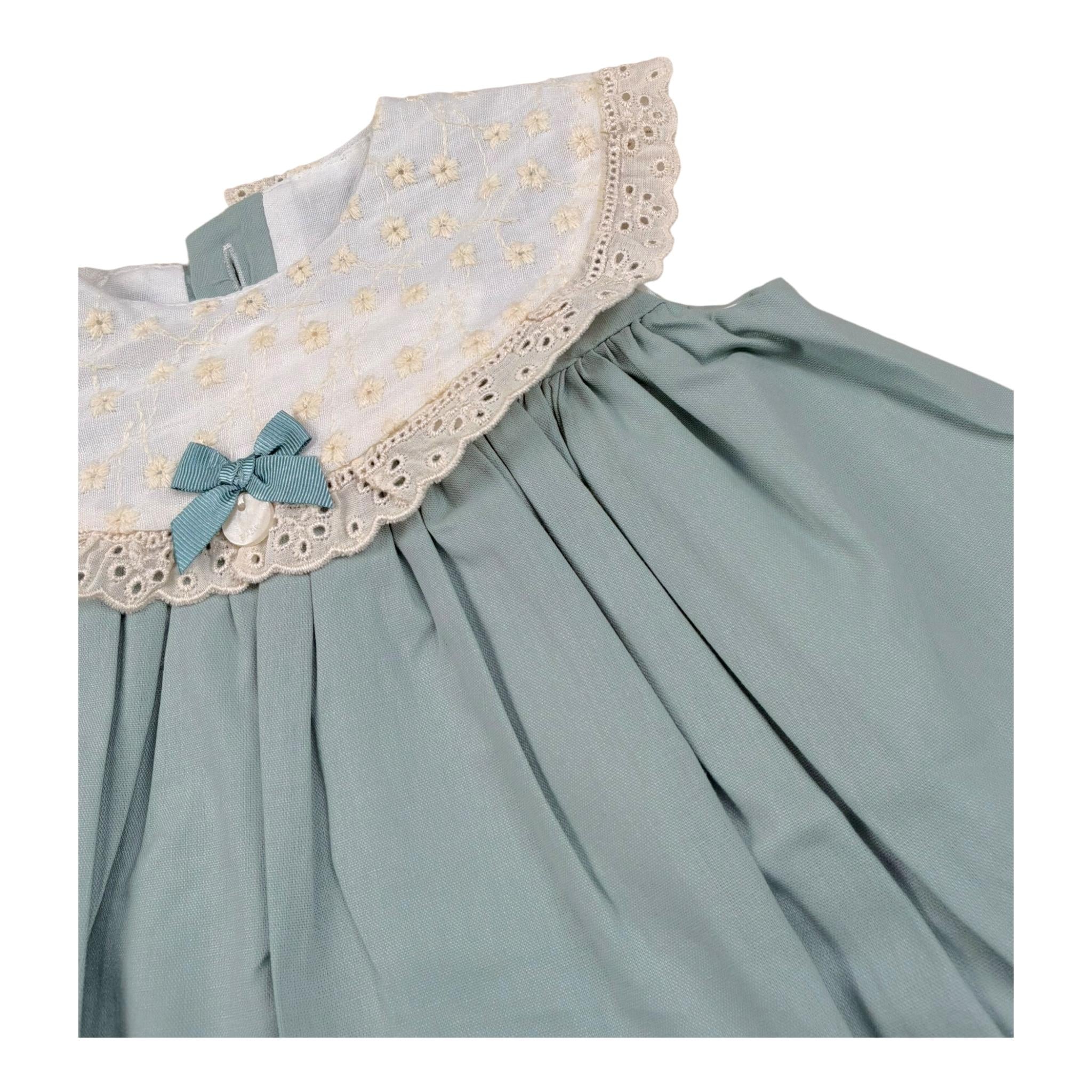 Valentina Bebes Set Abito-Coulotte Tinta Unita per Bambina LOVE13 VERDE VALENTINA BEBES 