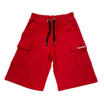 Zu+Elements Bermuda Tinta Unita con Tasconi per Bambino ZU254 ROSSO ZU+ELEMENTS 